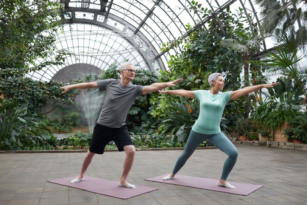 Men and Women doing yoga